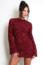 CHARMING- Sequin Mini Dress