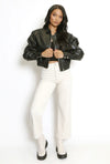 Muse faux leather jacket