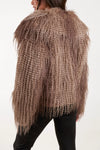 MARA- Toggle Clasp Fur Coat