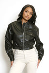 Muse faux leather jacket