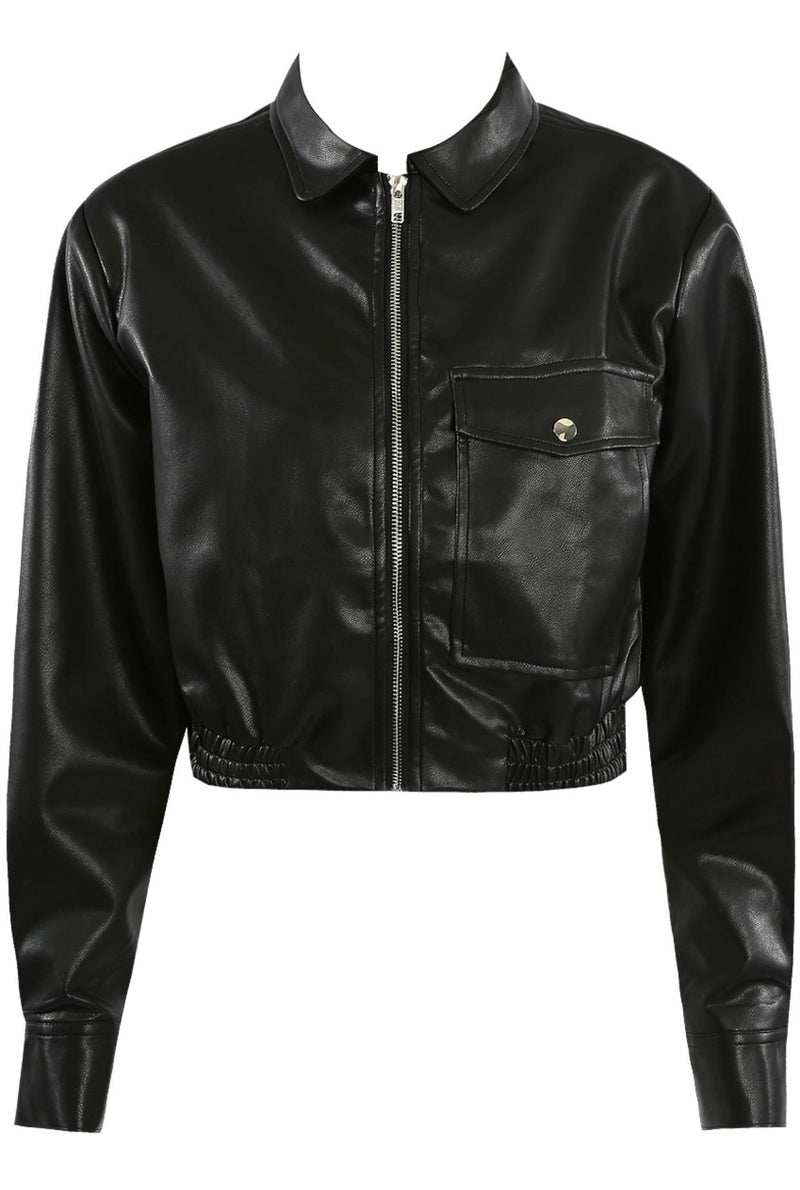 Muse faux leather jacket