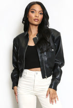 Muse faux leather jacket