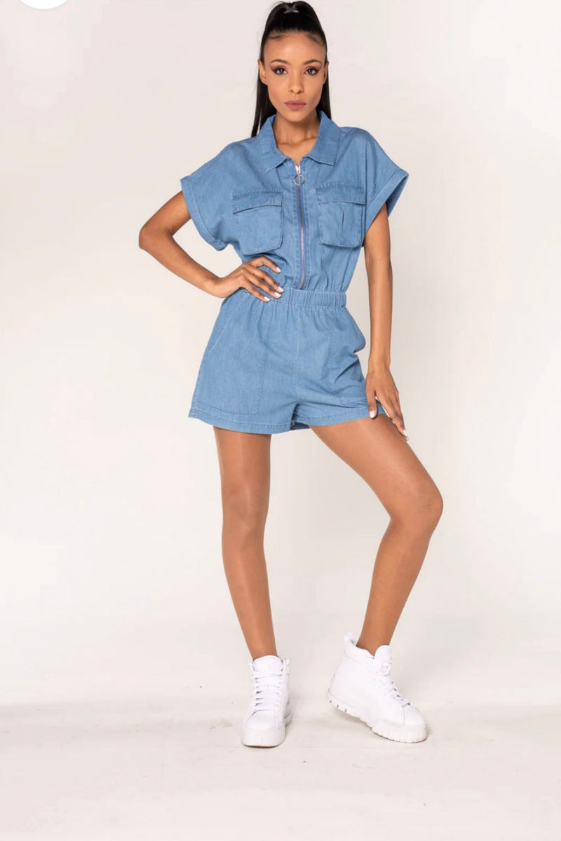 IMANI - Denim jumpsuit