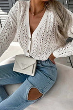 ARIANA - Crochet knitted cardigan