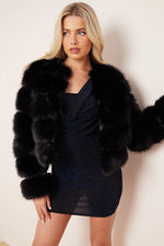 AMY - Premium quality faux fur jacket