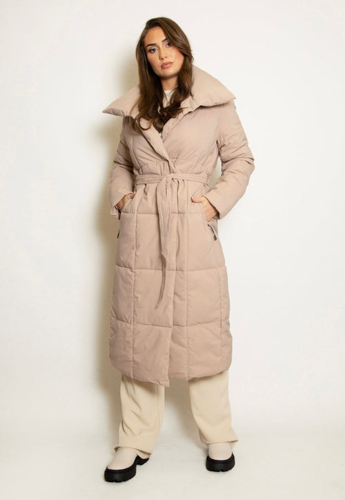 BRIAN - Belted puffer coat