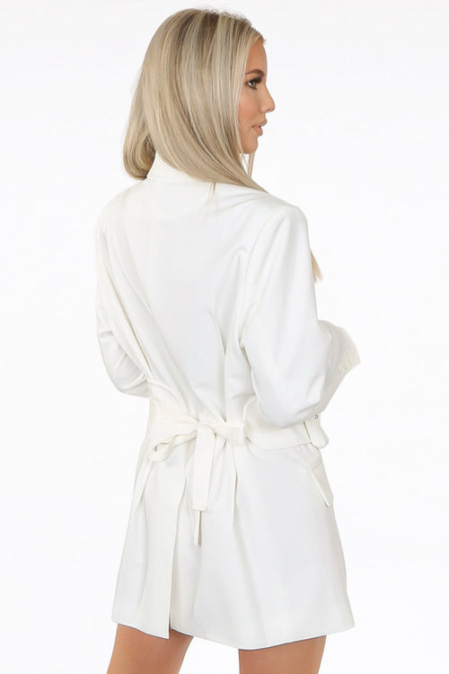TAO - Oversized blazer with origami waist belt